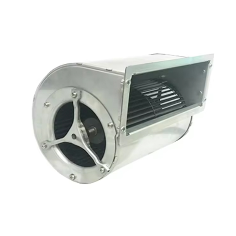 Kipas sentrifugal ukuran mini radial melengkung ke depan 146mm dengan motor rotor eksternal 